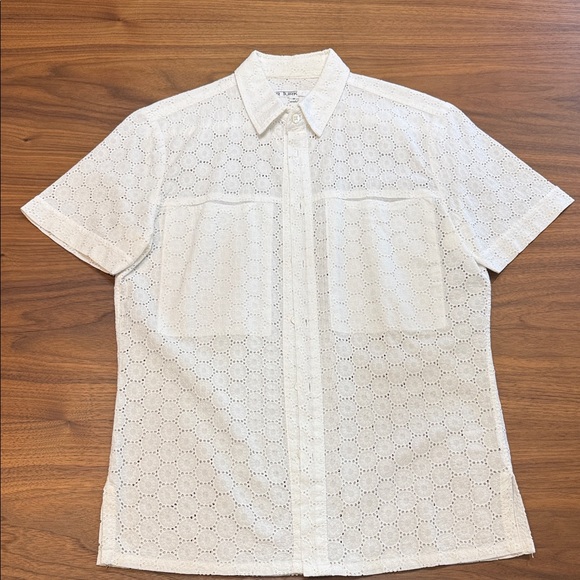 Mr. Turk Other - Mr. Turk White Eyelet Button Down Shirt